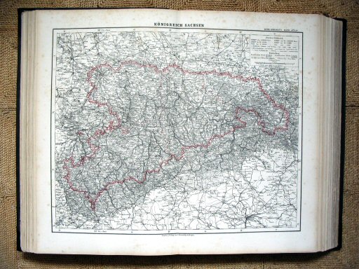 Sohr-Berghaus Hand-Atlas 1883 (100)
28. Koninkrijk Saksen / Kingdom of Saxony