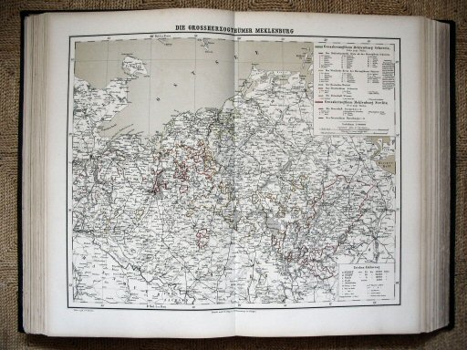 Sohr-Berghaus Hand-Atlas 1883 (100)
30. Die Grossherzogthümer Mecklenburg