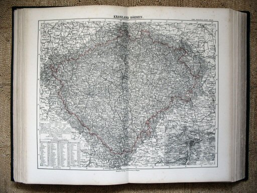 Sohr-Berghaus Hand-Atlas 1883 (100)
34. Kronland Böhmen