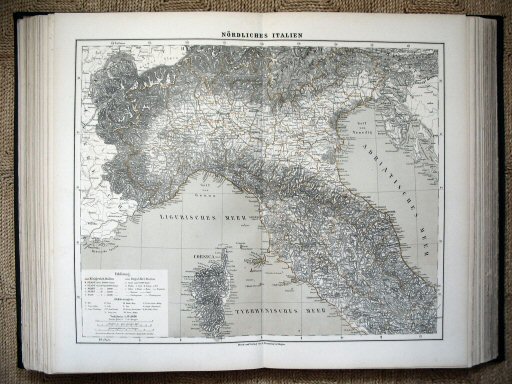 Sohr-Berghaus Hand-Atlas 1883 (100)
45. Noord-Italië / Northern Italy