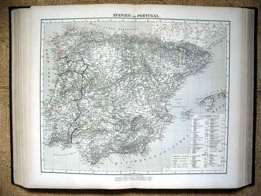 Sohr-Berghaus Hand-Atlas 1883 (100)
52. Spanien und Portugal