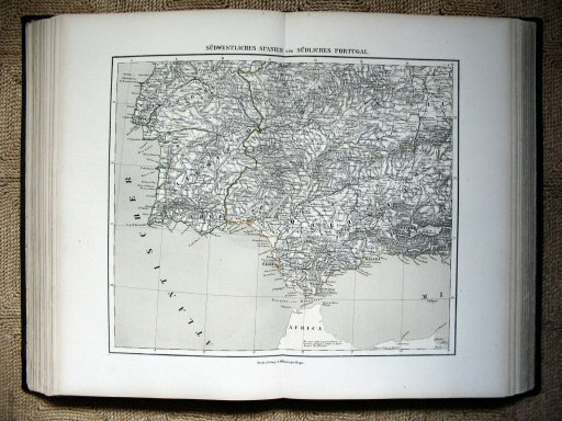 Sohr-Berghaus Hand-Atlas 1883 (100)
52d. Südwestliches Spanien und Südliches Portugal