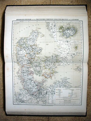 Sohr-Berghaus Hand-Atlas 1883 (100)
60. Königreich Dänemark und die Preussischen Provinzen Schleswig-Holstein und Lauenburg