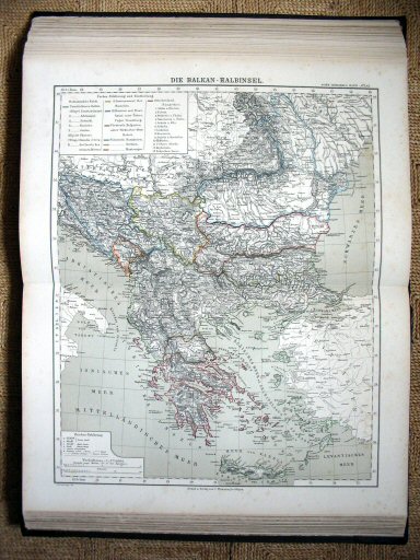 Sohr-Berghaus Hand-Atlas 1883 (100)
68. Die Balkan-Halbinsel