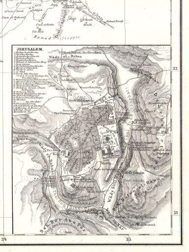 Sohr-Berghaus Hand-Atlas 1883 (100)
77a. Jerusalem