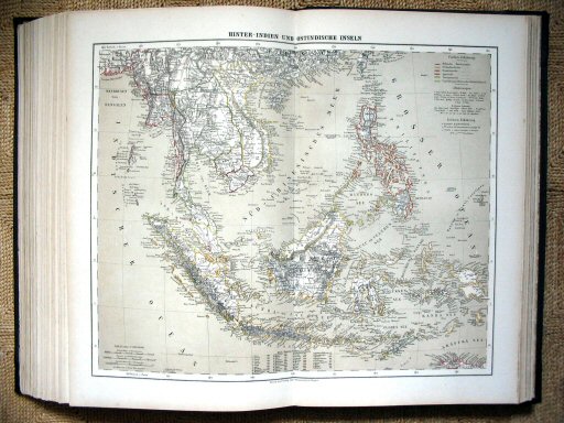 Sohr-Berghaus Hand-Atlas 1883 (100)
80. Hinter-Indien und Ostindische Inseln