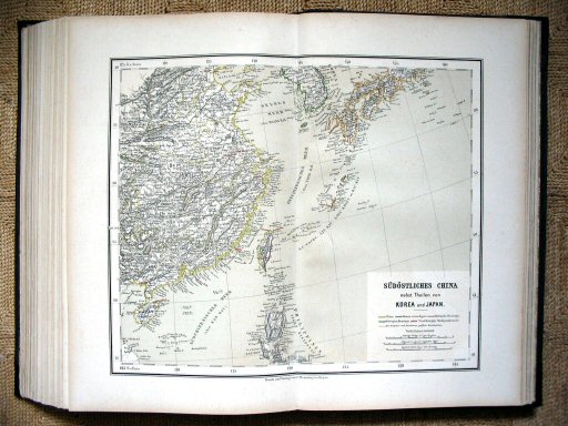 Sohr-Berghaus Hand-Atlas 1883 (100)
82. Südöstliches China nebst Theilen von Korea und Japan