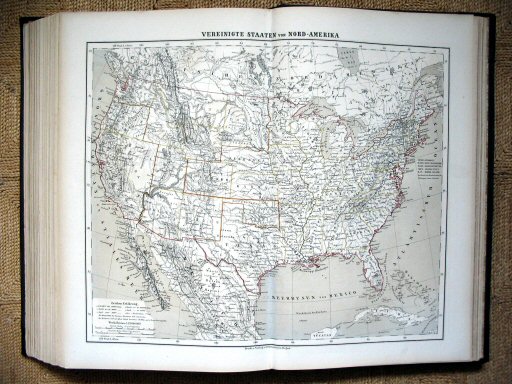 Sohr-Berghaus Hand-Atlas 1883 (100)
88. Vereinigte Staaten von Nord-Amerika