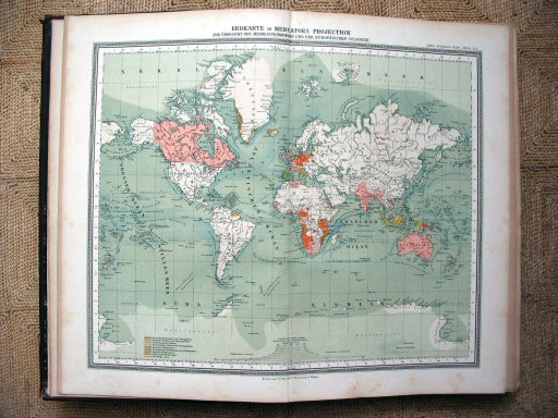 Sohr-Berghaus Hand-Atlas 1891 (100)
5. Wereldkaart / World map