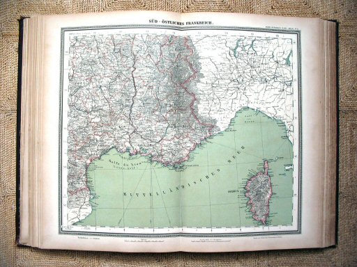 Sohr-Berghaus Hand-Atlas 1891 (100)
51. Frankrijk (ZO) / France (SE)