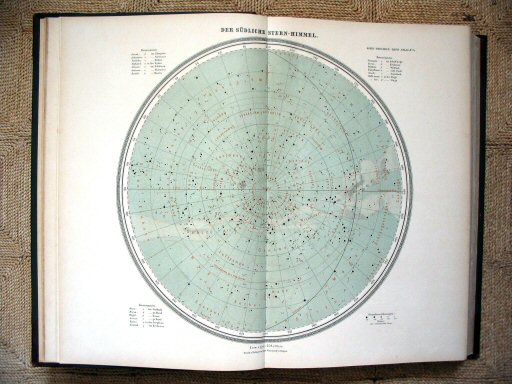 Sohr-Berghaus Hand-Atlas 1892 (100)
4. Sterrenbeelden (zuidelijke hemel)
4. Constellations (southern sky)