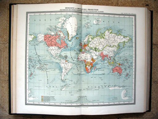 Sohr-Berghaus Hand-Atlas 1892 (100)
5. Wereldkaart / World map