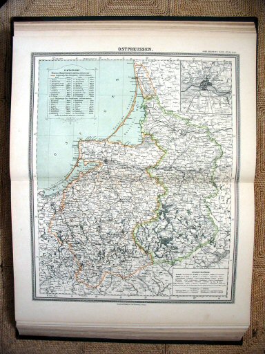 Sohr-Berghaus Hand-Atlas (1892)
12. Oost-Pruisen / East Prussia