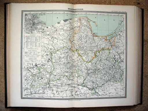 Sohr-Berghaus Hand-Atlas (1892)
13. West-Pruisen / West Prussia