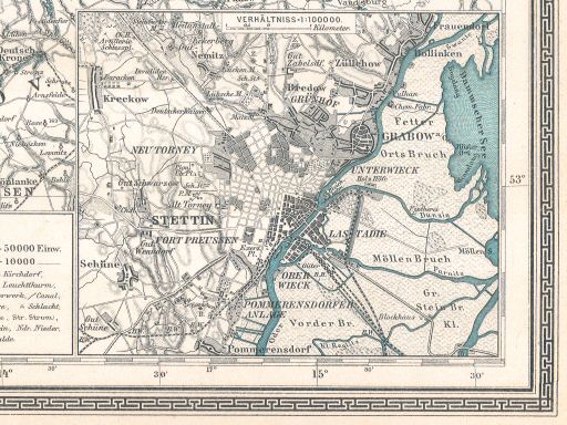 Sohr-Berghaus Hand-Atlas (1892)
15a. Stettin (Szczecin)