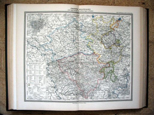 Sohr-Berghaus Hand-Atlas (1892)
19. Westfalen / Westphalia