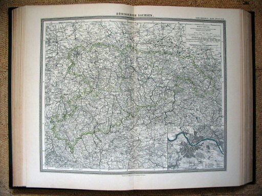 Sohr-Berghaus Hand-Atlas (1892)
28. Koninkrijk Saksen / Kingdom of Saxony
