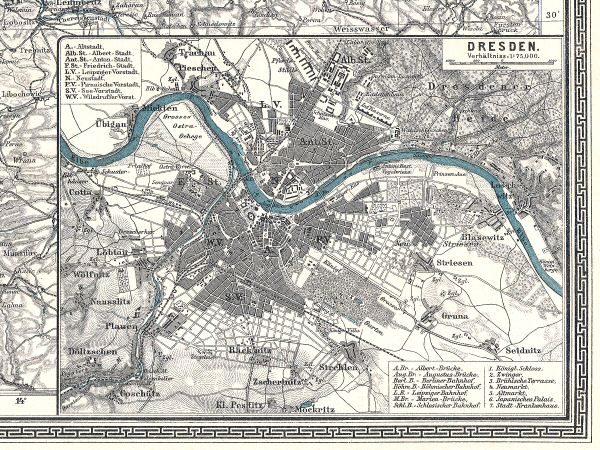 Sohr-Berghaus Hand-Atlas (1892)
28a. Dresden