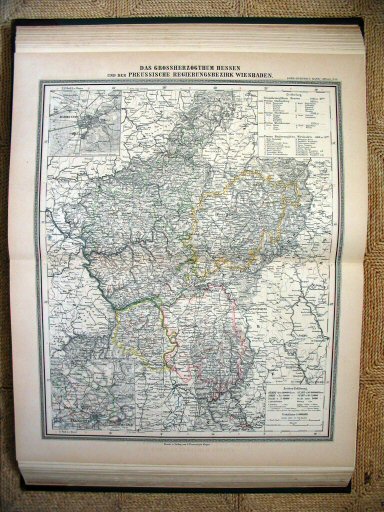 Sohr-Berghaus Hand-Atlas (1892)
31. Hessen-Darmstadt / Hesse-Darmstadt