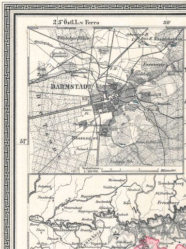 Sohr-Berghaus Hand-Atlas (1892)
31a. Darmstadt