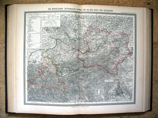Sohr-Berghaus Hand-Atlas 1892 (100)
33. Midden-Oostenrijk / Central Austria