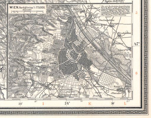 Sohr-Berghaus Hand-Atlas 1892 (100)
33a. Wenen / Vienna