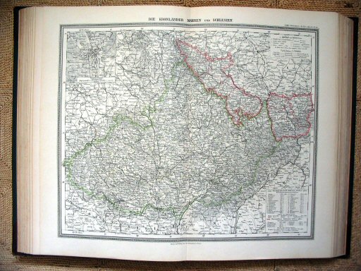 Sohr-Berghaus Hand-Atlas 1892 (100)
35. Moravië, Oostenrijks Silezië
35. Moravia, Austrian Silesia