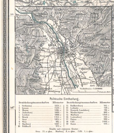 Sohr-Berghaus Hand-Atlas 1892 (100)
37a. Graz