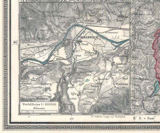 Sohr-Berghaus Hand-Atlas 1892 (100)
38a. Innsbruck
