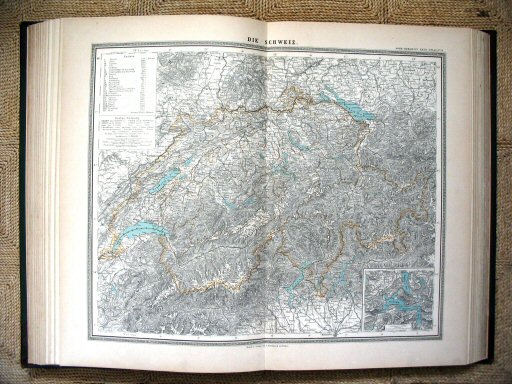 Sohr-Berghaus Hand-Atlas (1892)
43. Zwitserland / Switzerland