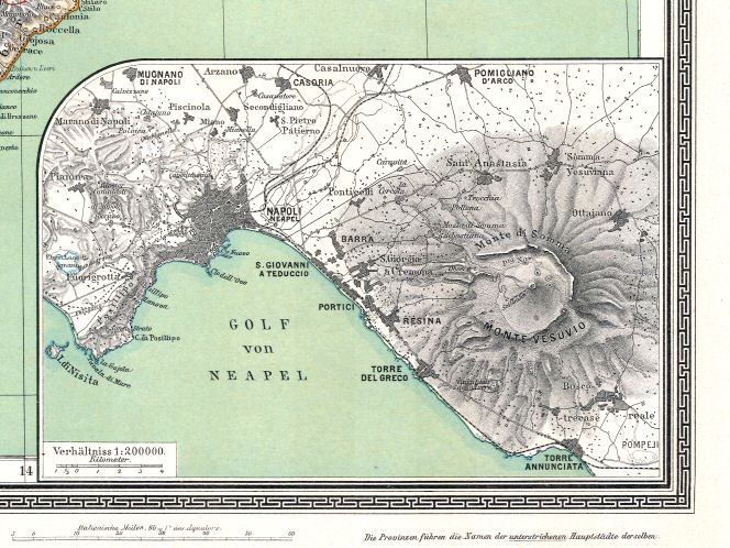 Sohr-Berghaus Hand-Atlas 1892 (100)
46c. Napels / Naples
