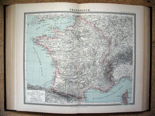 Sohr-Berghaus Hand-Atlas (1892)
47. Frankrijk / France