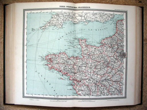 Sohr-Berghaus Hand-Atlas 1892 (100)
48. Frankrijk (NW) / France (NW)