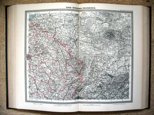Sohr-Berghaus Hand-Atlas 1892 (100)
49. Frankrijk (NO) / France (NE)