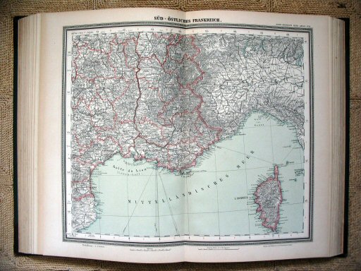 Sohr-Berghaus Hand-Atlas 1892 (100)
51. Frankrijk (ZO) / France (SE)
