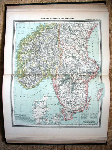 Sohr-Berghaus Hand-Atlas 1892 (100)
61. Zweden en Noorwegen, zuid
61. Sweden and Norway, south