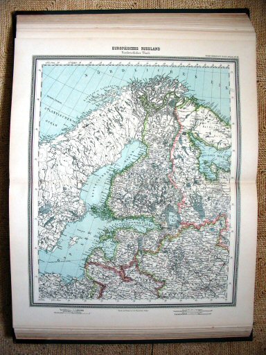 Sohr-Berghaus Hand-Atlas 1892 (100)
63. Rusland (NW) / Russia (NW)