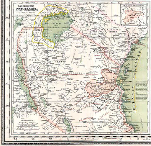 Sohr-Berghaus Hand-Atlas 1892 (100)
84a. Oost-Afrika / East Africa