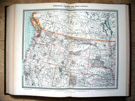 Sohr-Berghaus Hand-Atlas 1892 (100)
89. Verenigde Staten (NW) / United States (NW)