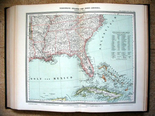 Sohr-Berghaus Hand-Atlas 1892 (100)
92. Verenigde Staten (ZO) / United States (SE)