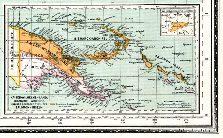 Sohr-Berghaus Hand-Atlas 1892 (100)
98a. Nieuw Guinea / New Guinea