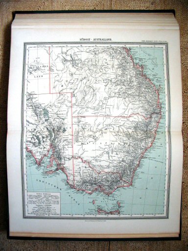 Sohr-Berghaus Hand-Atlas 1892 (100)
100. Zuidoost-Australië / Southeast Australia 