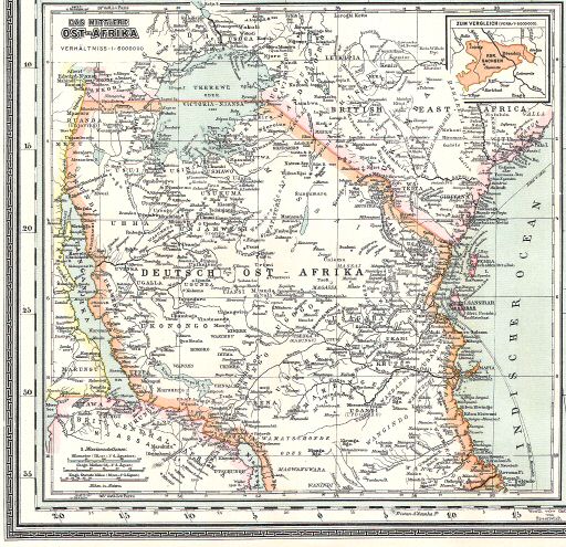 Sohr-Berghaus Hand-Atlas 1895 (100)
84a. Oost-Afrika / East Africa