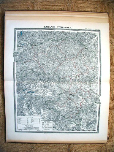 Sohr-Berghaus Hand-Atlas 1908 (50)
37. Stiermarken / Styria