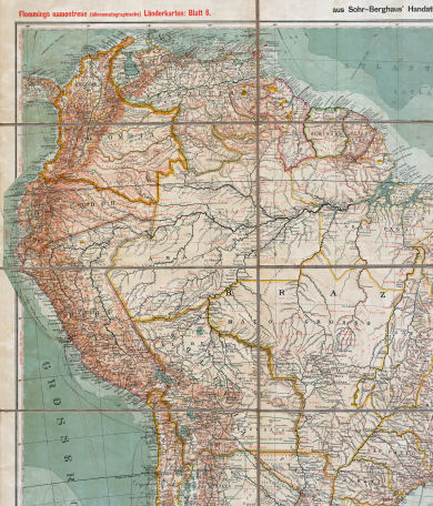 Sohr-Berghaus, Handatlas, 9. Aufl.
79. Süd-Amerika, Blatt 1
Zuid-Amerika, blad 1 / South America, sheet 1