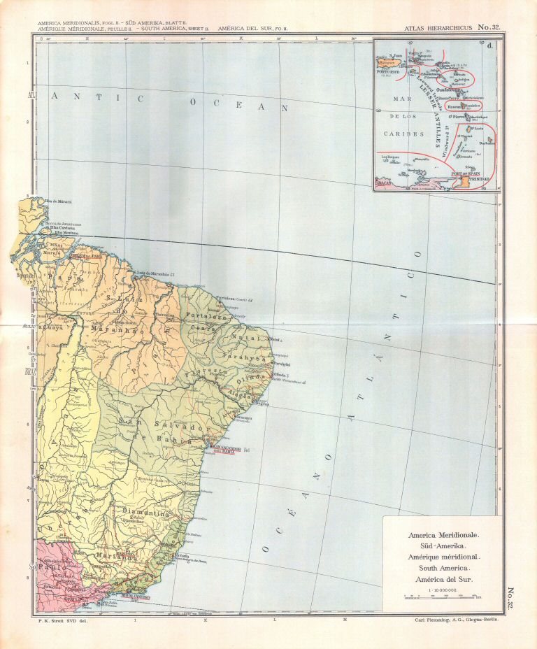 Atlas Hierarchicus
32. Süd-Amerika, Blatt 2
Zuid-Amerika, blad 2 / South America, sheet 2