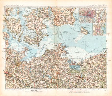 Sohr-Berghaus, Handatlas, 9. Aufl.
11. Deutsches Reich, Blatt 2
Duitsland, blad 2 / Germany, sheet 2