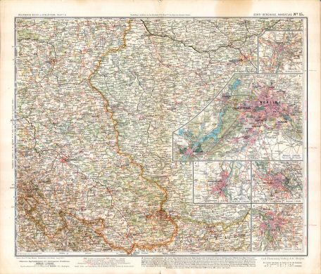 Sohr-Berghaus, Handatlas, 9. Aufl.
15. Deutsches Reich, Blatt 6
Duitsland, blad 6 / Germany, sheet 6