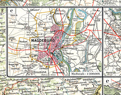 Sohr-Berghaus, Handatlas, 9. Aufl.
15c. Magdeburg (1903/04)
Magdeburg