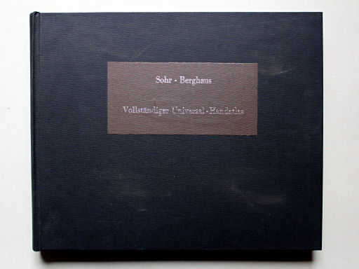 Sohr-Berghaus Universal-Handatlas NL, 1850
Voorkant band / Front cover